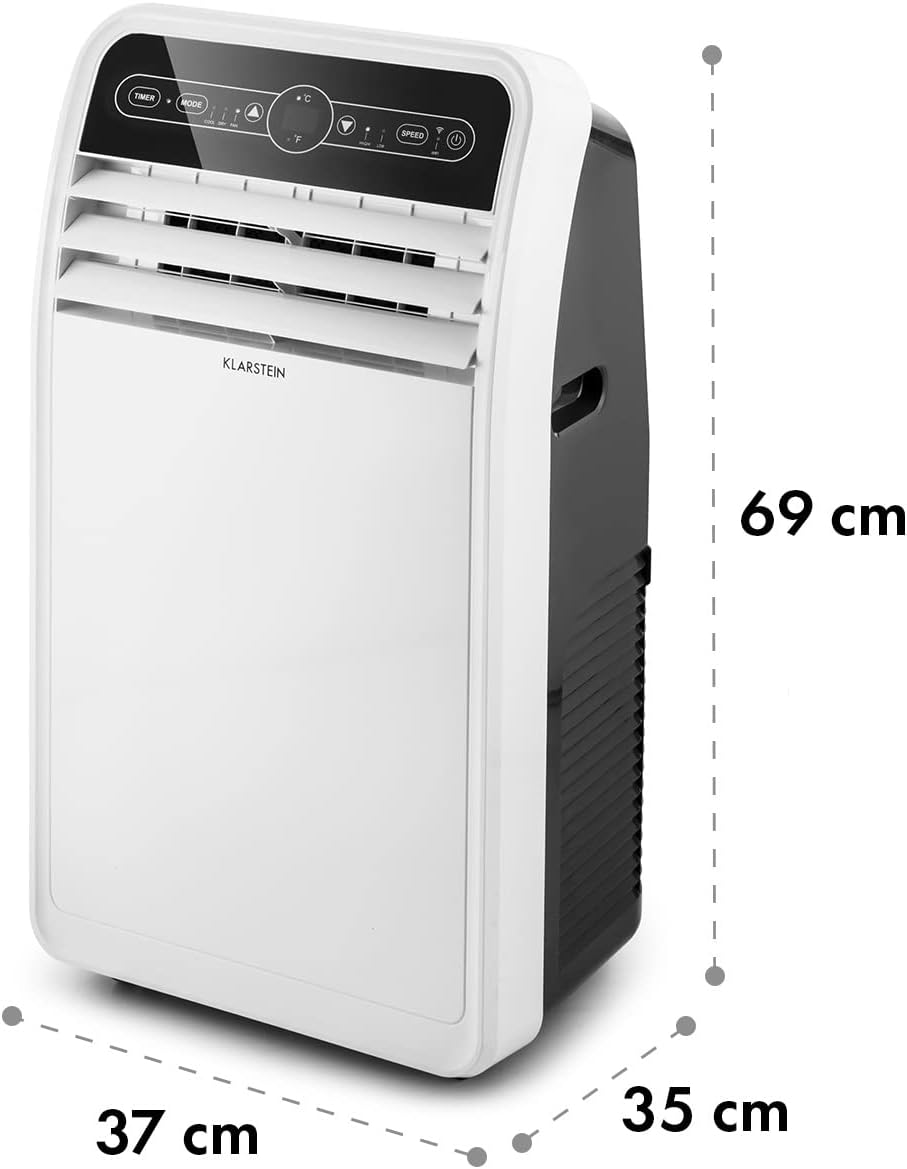 Klarstein Aire Acondicionado Portátil 4 en 1 con Control por App, hasta 12000 BTU
