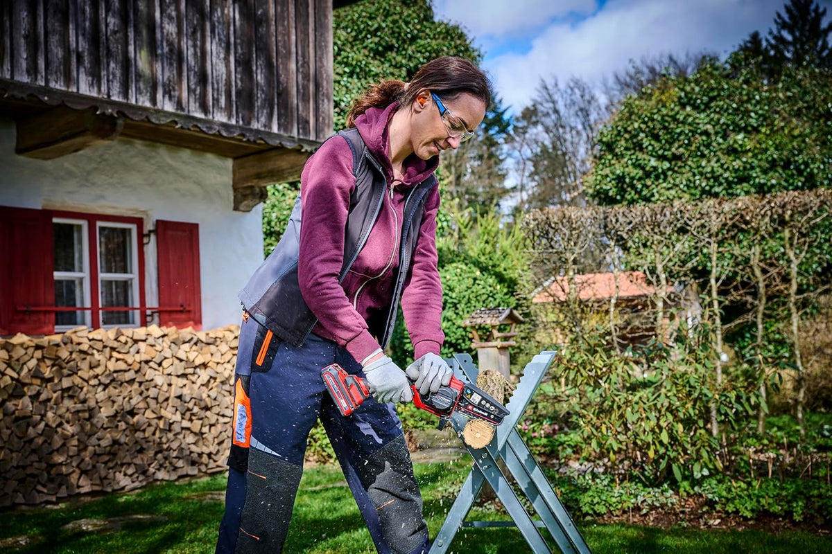 Einhell GE-PS 18/15 Li Minimotosierra de Poda a Batería 18 V Brushless, 12,5 cm, con Batería 2,5 Ah