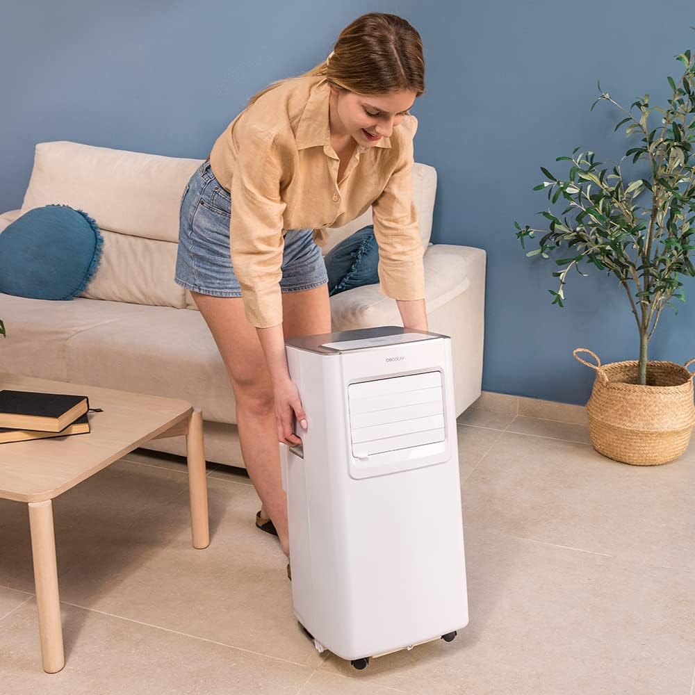 Cecotec ForceClima 7100 Aire Acondicionado Portátil 7000 BTU con Mando, 4 Modos, hasta 20 m²