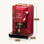 Faber Pro Total Deluxe Cafetera de Monodosis ESE 44 mm de Latón, 1,3 L