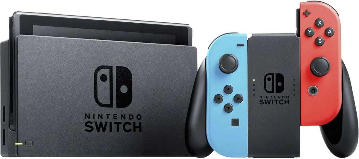 Consola Switch Azul Neón y Rojo Neón - Consola Híbrida Portátil y de Sobremesa