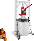 Prensa de Frutas Hidráulica 12 L de Acero Inoxidable 304 con Gato de 3 Toneladas