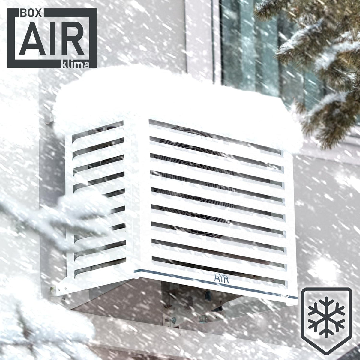 Box Air Cubierta para Aire Acondicionado y Bomba de Calor, Protección y Aislamiento Acústico