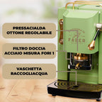 Faber Pro Total Deluxe Cafetera de Monodosis ESE 44 mm de Latón, 1,3 L