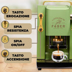Faber Pro Total Deluxe Cafetera de Monodosis ESE 44 mm de Latón, 1,3 L - imagen 3