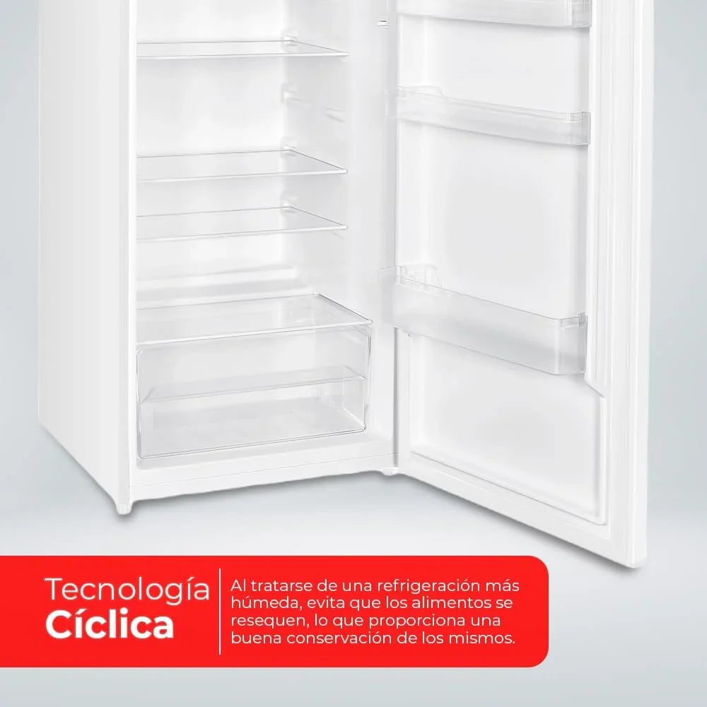 NILSON NF145500E Frigorífico 2 Puertas 206 L, 143 cm, Silencioso 40 dB, Blanco, Clase E