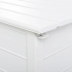 Beliani Campalto Arcón de Exterior de Aluminio Blanco 113 x 50 cm, 190 L