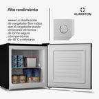 Klarstein Irene Mini Nevera / Congelador 31 L, de -24 °C a 10 °C, Silencioso 38 dB, Negro