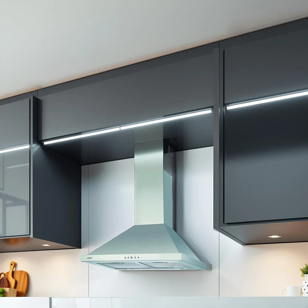 CATA BETA PRO 7000 X Campana Extractora Decorativa 70 cm 1027 m³/h, Temporizador, LED, Inox