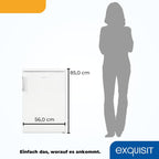 Exquisit KS516-V-H-010D Frigorífico sin Congelador 133 L, Silencioso 39 dB, Blanco