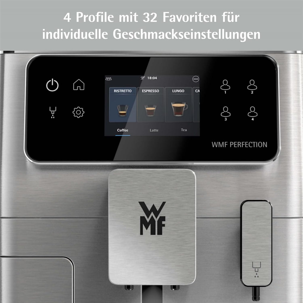 WMF Perfection 640 Cafetera Superautomática con Sistema de Leche, 16 Especialidades y Doble Thermoblock