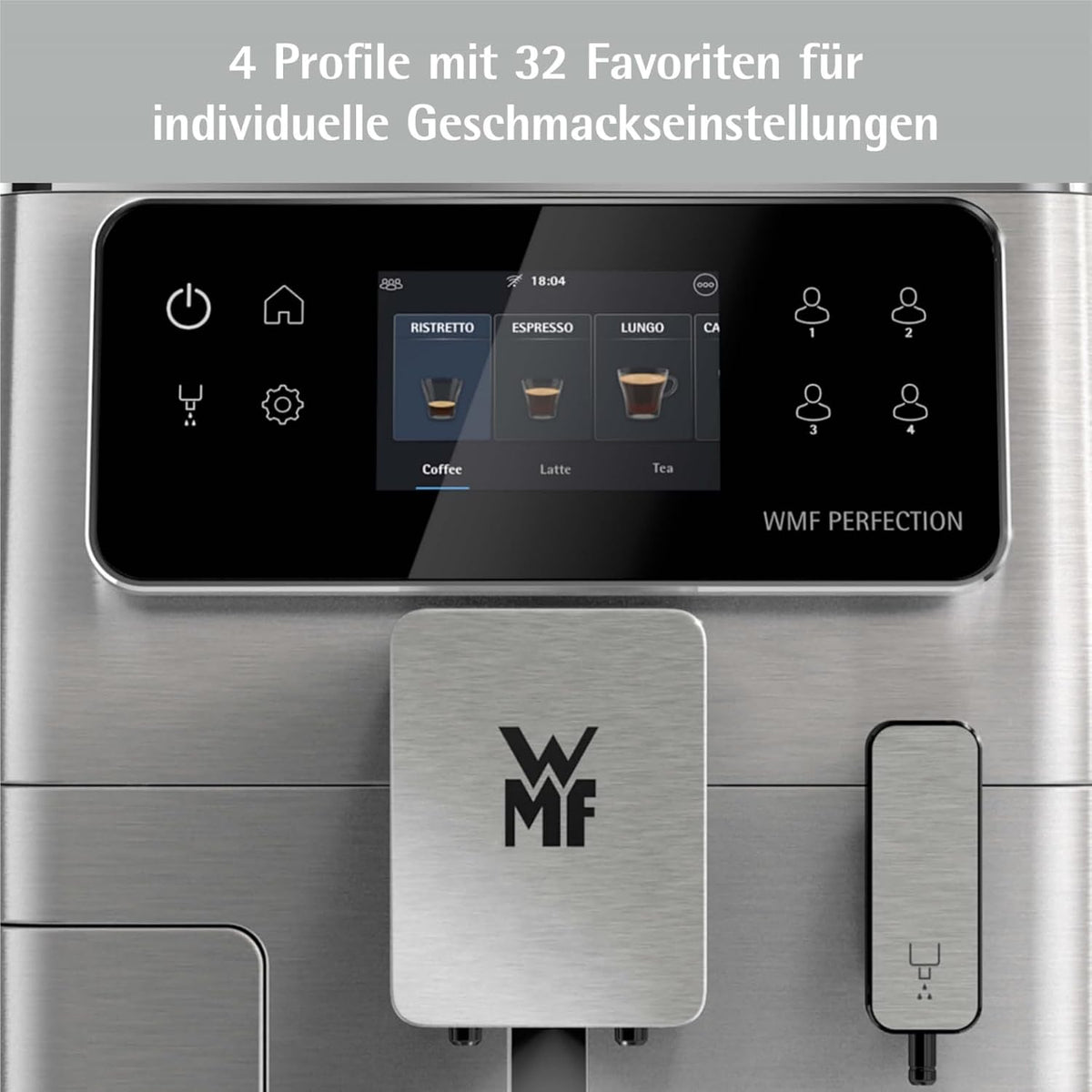 WMF Perfection 640 Cafetera Superautomática con Sistema de Leche, 16 Especialidades y Doble Thermoblock