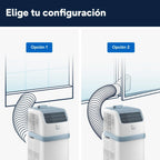 Pinguino Compact PAC ES72 Young Aire Acondicionado Portátil 8300 BTU/h con Temporizador 24 h