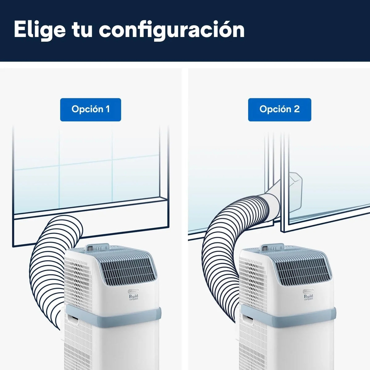Pinguino Compact PAC ES72 Young Aire Acondicionado Portátil 8300 BTU/h con Temporizador 24 h