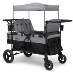 Delta Children Jeep Wrangler Deluxe Carrito Paseo para 4 Niños con Toldo y Nevera