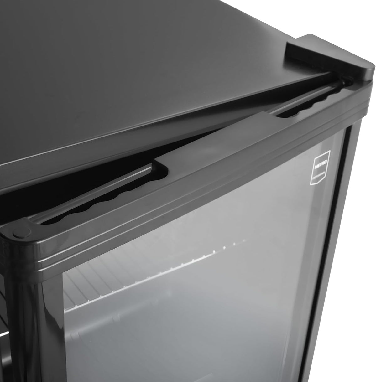 METRO Professional GPC1046 Mini Nevera con Puerta de Cristal 46 L, Negra