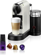 De'Longhi Nespresso Citiz EN267.WAE Cafetera de Cápsulas con Aeroccino, 1710 W, Blanca