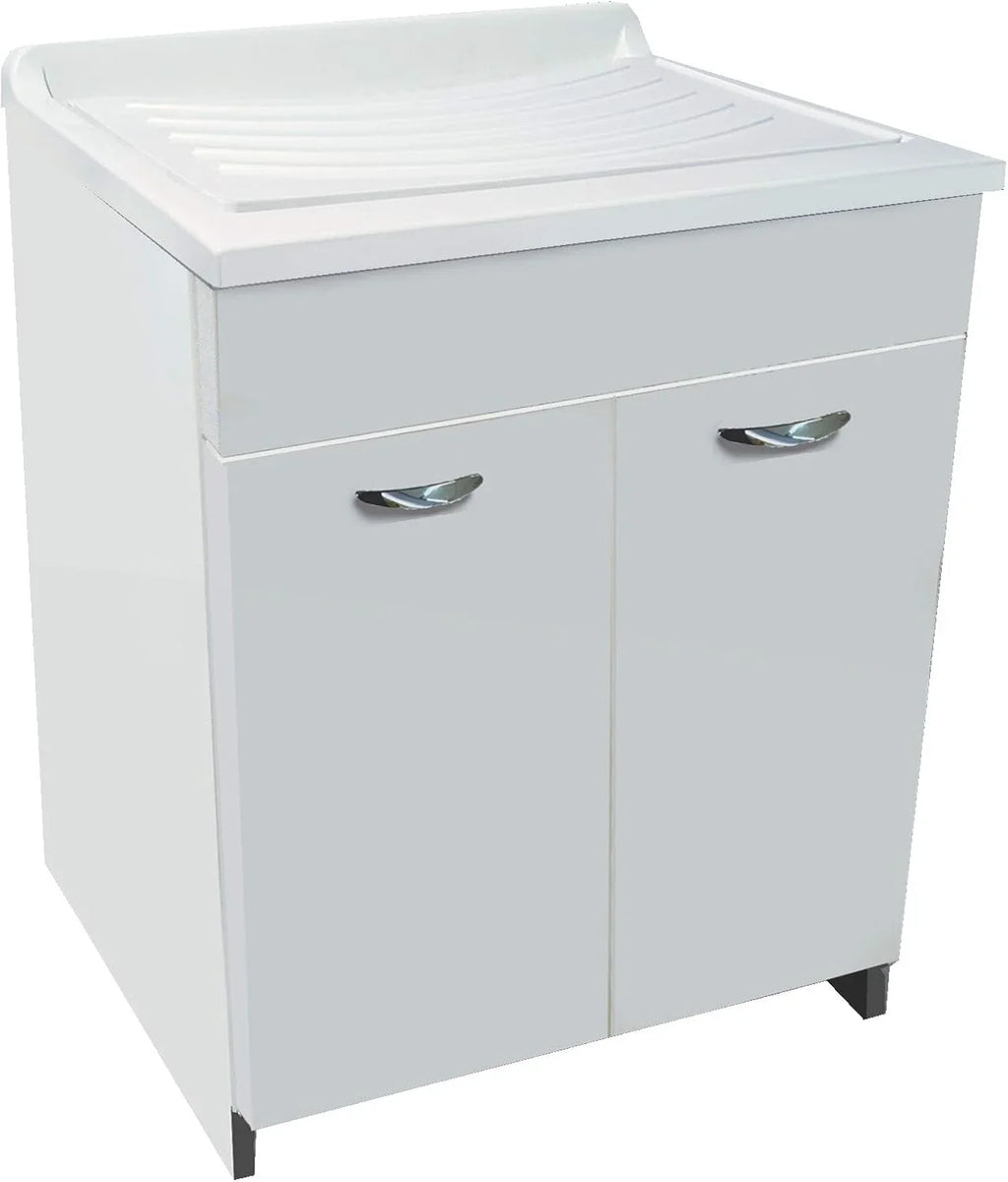 Mabel Mueble Lavadero con Pila y Tabla de Lavar 60 x 50 x 82 cm Blanco