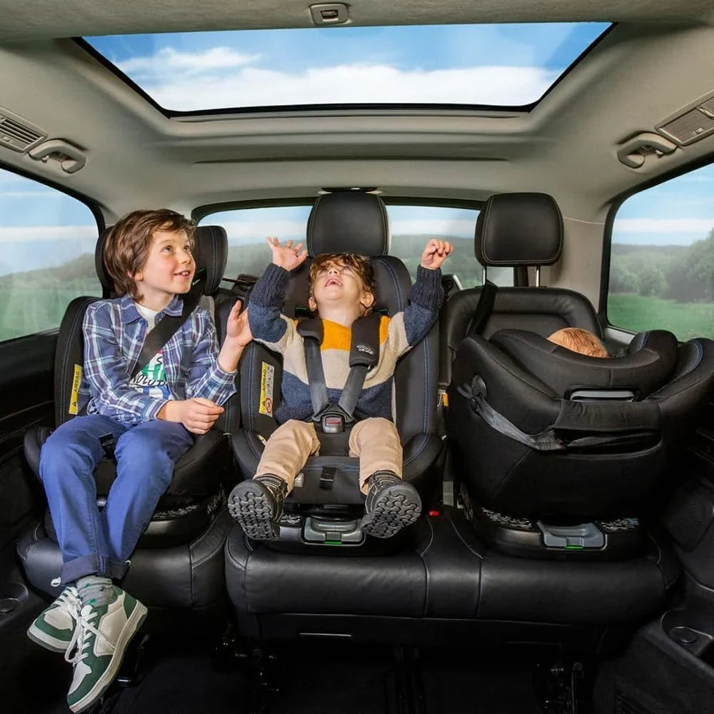 Chicco Unico Evo i-Size Classic Silla de Coche Isofix Giratoria 360° de 40 a 150 cm (0-12 Años), Negra