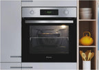 Candy Idea FIDC X625 L Horno Multifunción 70 L, Limpieza Aquactiva, Guías Telescópicas, Inox