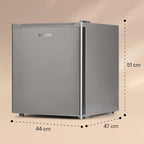 Klarstein Garfield Eco Mini Congelador Vertical 33 L Silencioso, Plateado