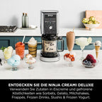 Ninja CREAMi Deluxe NC502EU Heladera y Máquina de Bebidas Heladas con 10 Programas y 2 Tarrinas