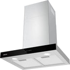CIARRA CBCS6102 Campana Extractora 60 cm 650 m³/h, Control Táctil y WiFi, 4 Velocidades, Inox