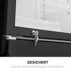 Bomann KSG 7351 Nevera Expositora con Puerta de Cristal 347 L, Luz LED y Cerradura, Negra