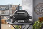 Weber Q 1100N Barbacoa de Gas Portátil con Encendido Electrónico, Negro Medianoche