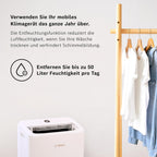 Bosch Cool Aire Acondicionado Portátil 3 en 1 con Modos Auto, Silencio y Noche