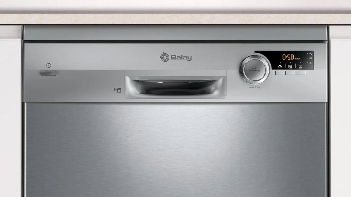 Balay 3VS572IP Lavavajillas 60 cm, 13 Servicios, Silencioso, Acero Antihuellas