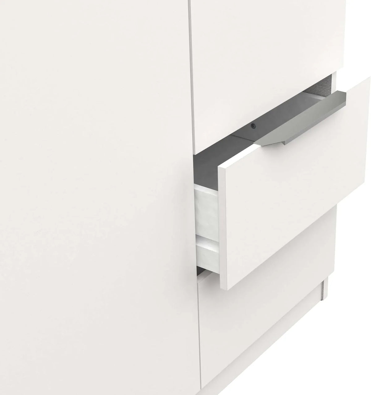 Miroytengo Armario Ghost Grande 6 Puertas y 2 Cajones Blanco Mate 203 x 119 cm