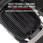 Weber Q 1100N Barbacoa de Gas Portátil con Encendido Electrónico, Negro Medianoche