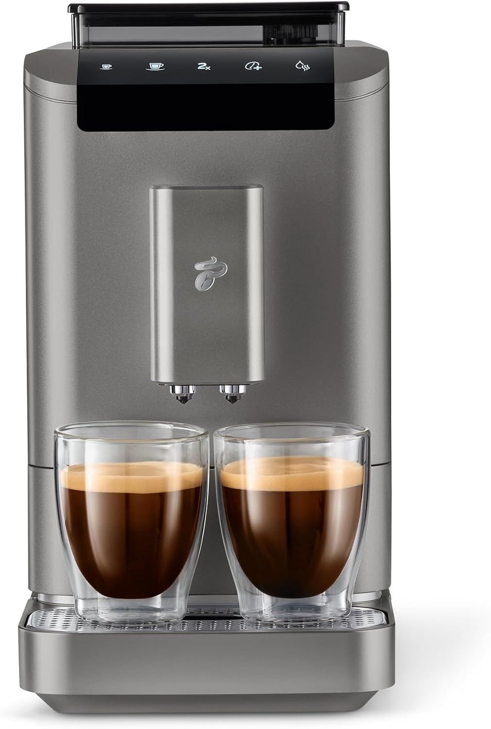 Tchibo Esperto2 Caffè Cafetera Superautomática con Función 2 Tazas, Granite Black