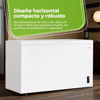 Aspes ACHH4500EDC Congelador Horizontal 418 L, Dual Cooling, Motor Inverter, 2 Cestas, Blanco