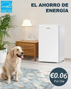 Upstreman BR321 Frigorífico Pequeño con Congelador 91 L, Silencioso, Blanco