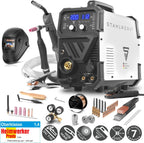 STAHLWERK MTM-200 ST Soldador 3 en 1 TIG, MIG/MAG y MMA hasta 200 A, Arrastre de 4 Rodillos