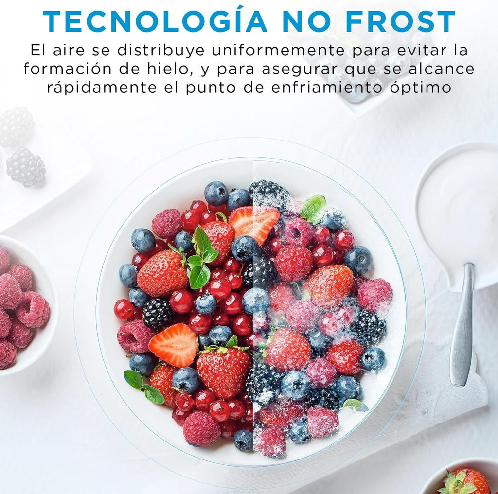 Midea MDRB424FGE02OE Frigorífico Combi No Frost 310 L, 188 x 60 cm, Inox