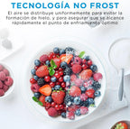 Midea MDRB424FGE02OE Frigorífico Combi No Frost 310 L, 188 x 60 cm, Inox