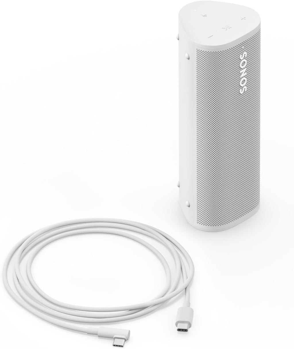 Sonos Roam 2 Altavoz Portátil Bluetooth y WiFi Resistente al Agua IP67, Blanco