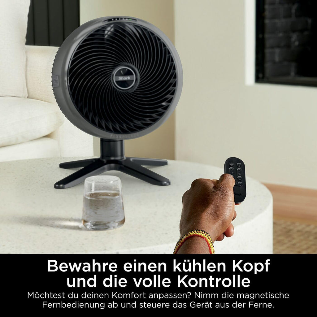Shark FlexBreeze FA220EU Ventilador Híbrido con y sin Cable, Portátil, Interior y Exterior, Blanco