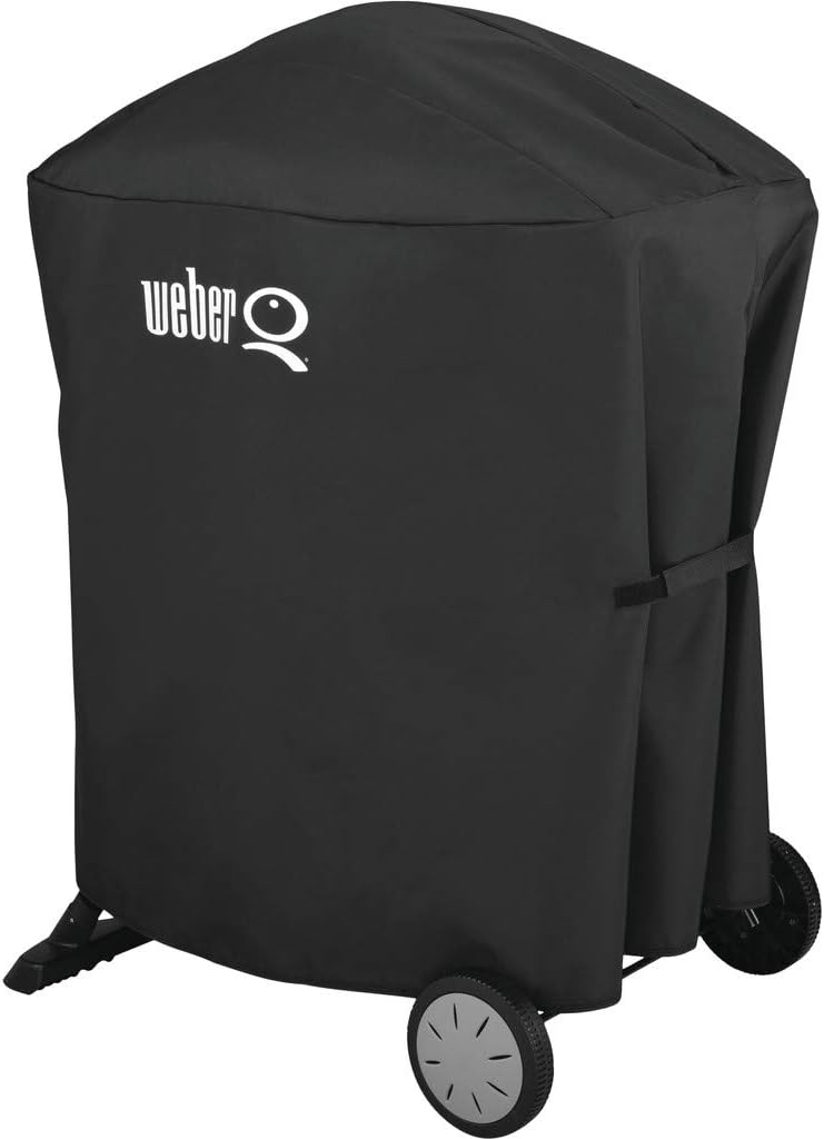 Weber Q 2400 Barbacoa Eléctrica con Soporte y Mesas Laterales, 54 x 39 cm, Dark Grey