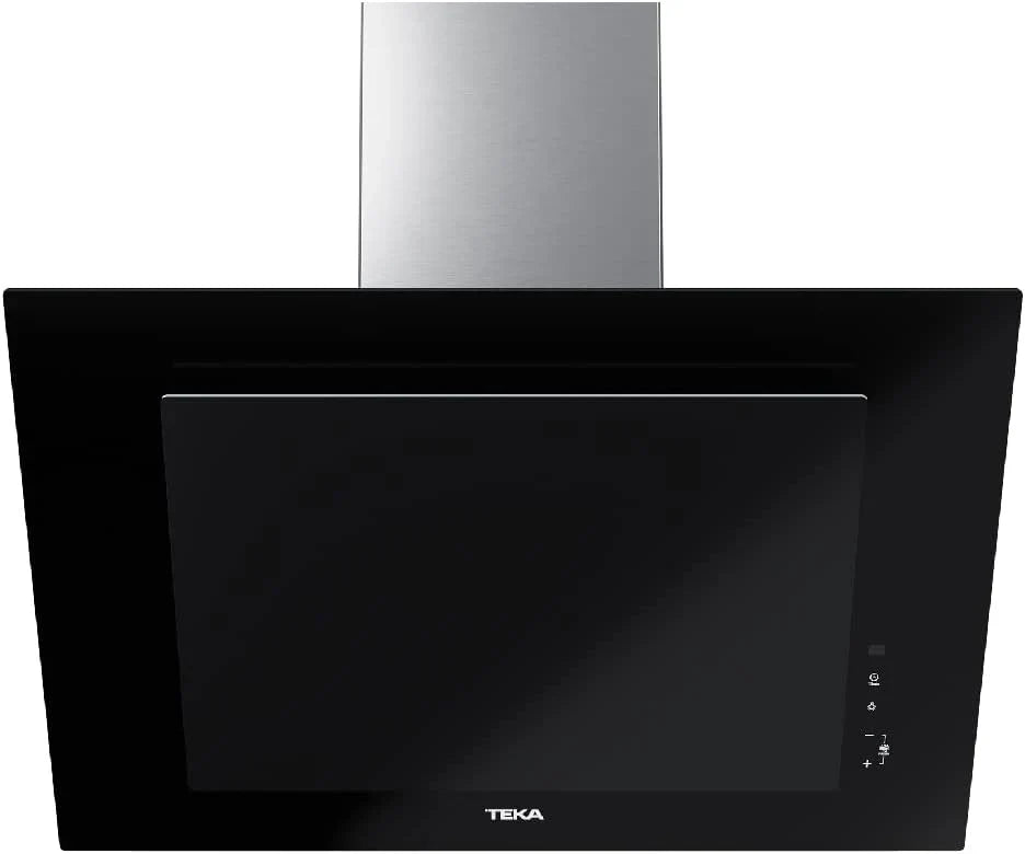 TEKA DVT 78660 TBS Campana Decorativa Vertical 70 cm, Aspiración Perimetral, Motor EcoPower, Negra