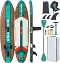 ZLX Tabla de Paddle Surf Hinchable 320 cm con Asiento de Kayak, hasta 204 kg, Antideslizante