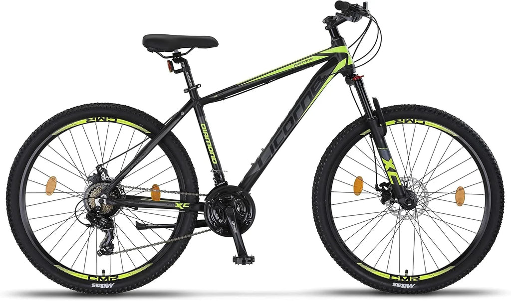 Licorne Bike Diamond Premium Bicicleta de Montaña de Aluminio 21 Velocidades con Freno de Disco