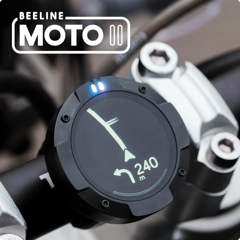 Beeline Moto II Navegador GPS para Moto con Navegación Mundial, IP67, USB-C y Soporte