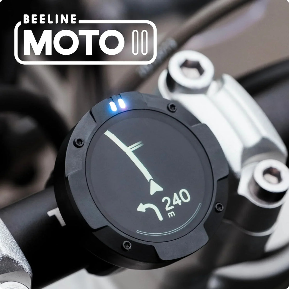 Beeline Moto II Navegador GPS para Moto con Navegación Mundial, IP67, USB-C y Soporte
