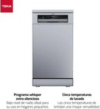 TEKA DFS 24650 Lavavajillas 45 cm, 9 Cubiertos, 6 Programas, Silencioso 47 dB, Inox