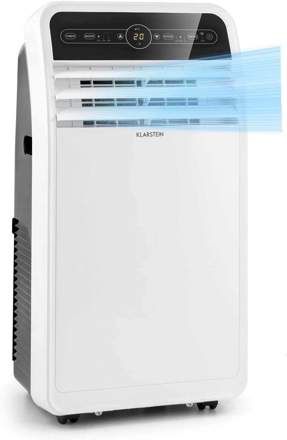 Klarstein Aire Acondicionado Portátil 4 en 1 con Control por App, hasta 12000 BTU