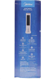 Midea Climatizador Evaporativo con Depósito de 5 L, Humidificador e Ionizador, 355 m³/h, Blanco